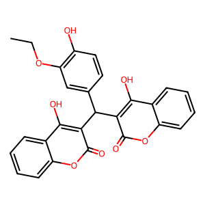 Structure of thymol derivatives