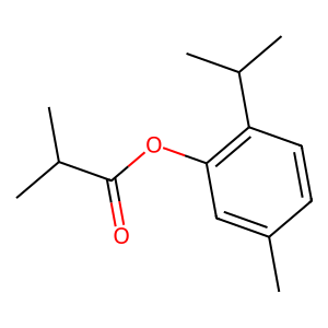 Structure of thymol isobutyrate