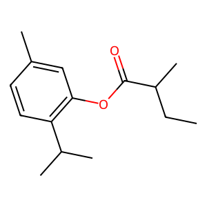 Structure of thymyl 2-methylbutyrate