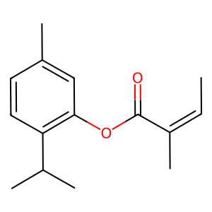 Structure of thymyl angelate