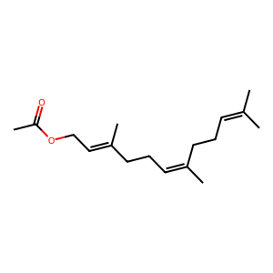 Structure of trans pinocarveyl acetate