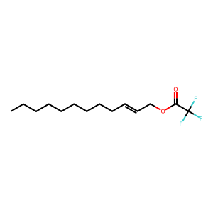 Structure of trans-2-dodecen-1-ol, trifluoroacetate