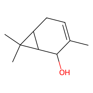 Structure of trans-3-caren-2-ol