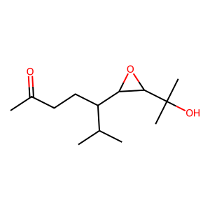 Structure of trans-5-isopropyl-6,7-epoxy-8-hydroxy-8-methylnonan-2-one