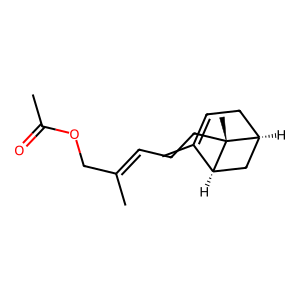 Structure of trans-alpha-bergamotol acetate