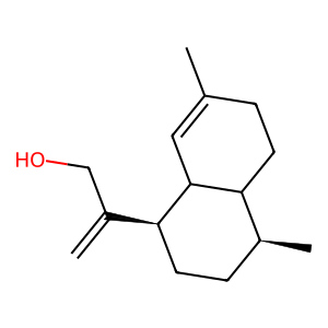 Structure of trans-arteannuic alcohol