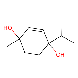 Structure of trans-ascaridol glycol