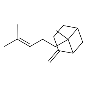 Structure of trans-bergamotene