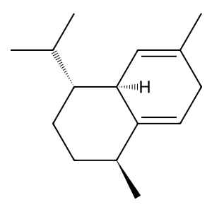 Structure of trans-cadina-1(2),4-diene