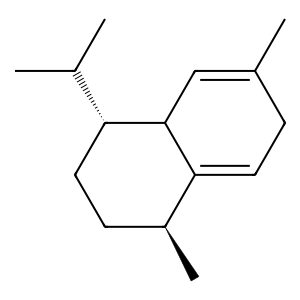 Structure of trans-cadina-1,4-diene