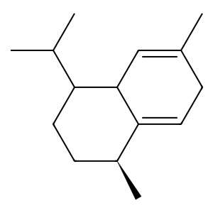 Structure of trans-cadine-1,4-diene