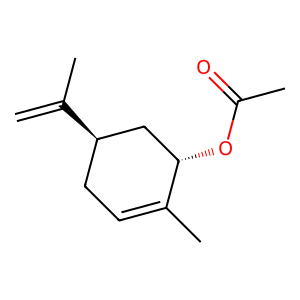 Structure of trans-carvyl acetate
