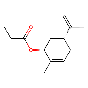 Structure of trans-carvyl propanoate
