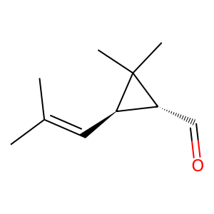 Structure of trans-chrysanthemal
