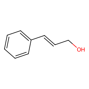 Structure of trans-cinnamyl alcohol
