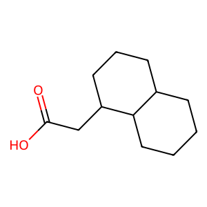 Structure of trans-decahydro naphthalene
