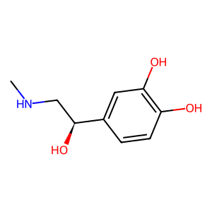 Structure of trans-epinephrine
