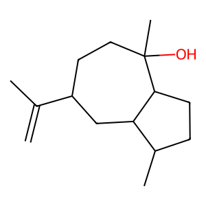 Structure of trans-guai-11-en-10-ol