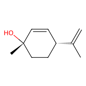 Structure of trans-para-menth-2,8-dien-1-ol