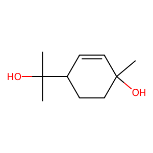 Structure of trans-para-menth-2-en-1,8-diol