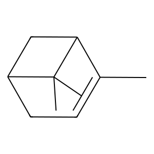Structure of ()-alpha-pinene