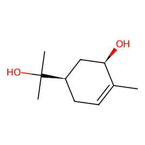 Structure of trans-para-menth-6-en-2,8-diol