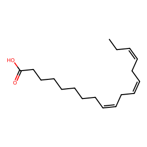 Structure of (z,z,z)-9-12-15-octadecatrienoic acid