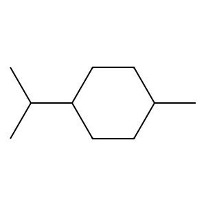 Structure of trans-para-menthane