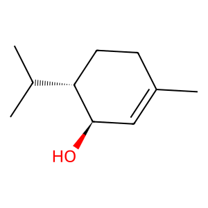 Structure of trans-para-piperitol