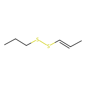 Structure of trans-propenyl methyl disulfide