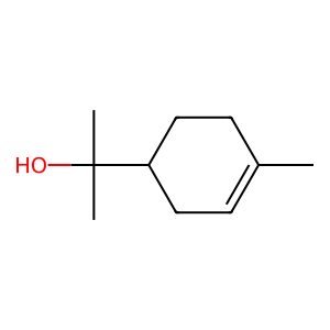 Structure of trans-terpineol