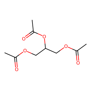 Structure of triacetin