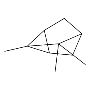 Structure of tricyclene