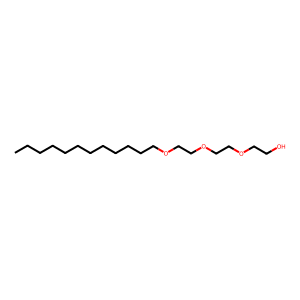 Structure of triethylene glycol monododecyl ether