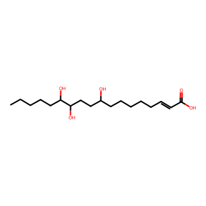 Structure of trihydroxy-octadecenoic acid