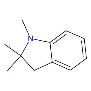 Structure of trimethylindoline