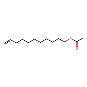 Structure of undecenyl acetate