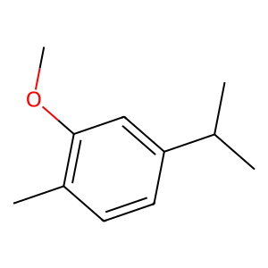 Structure of vacrol methyl ether