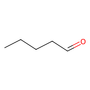Structure of valeraldehyde