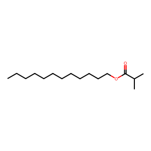 Structure of valeric acid  dodecyl ester