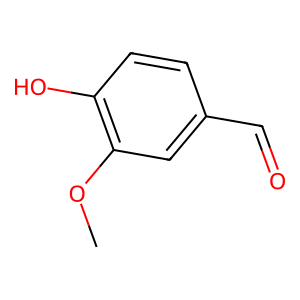 Structure of vanillin