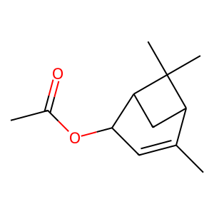 Structure of verbanyl acetate