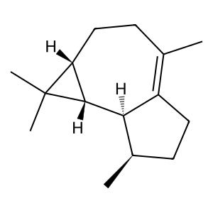 Structure of viridiflorene (ledene)