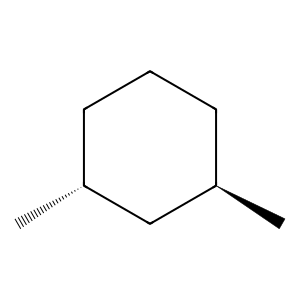Structure of z-1,3-dimethylcyclohexane