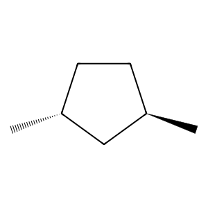 Structure of z-1,3-dimethylcyclopentane