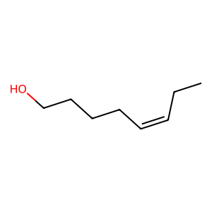 Structure of z-3-hex-en-1-ol