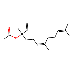 Structure of z-nerolidyl acetate