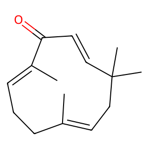 Structure of zerumbone