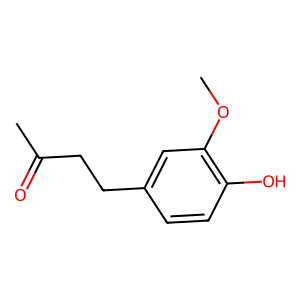 Structure of zingerone