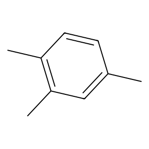 Structure of 1, 2, 4-trimethylbenzene